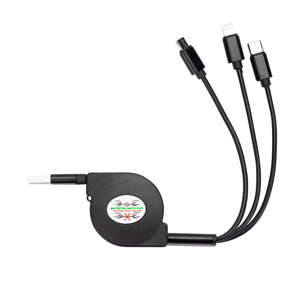 Cabo USB Retrátil 3 em 1 - Imagem 3