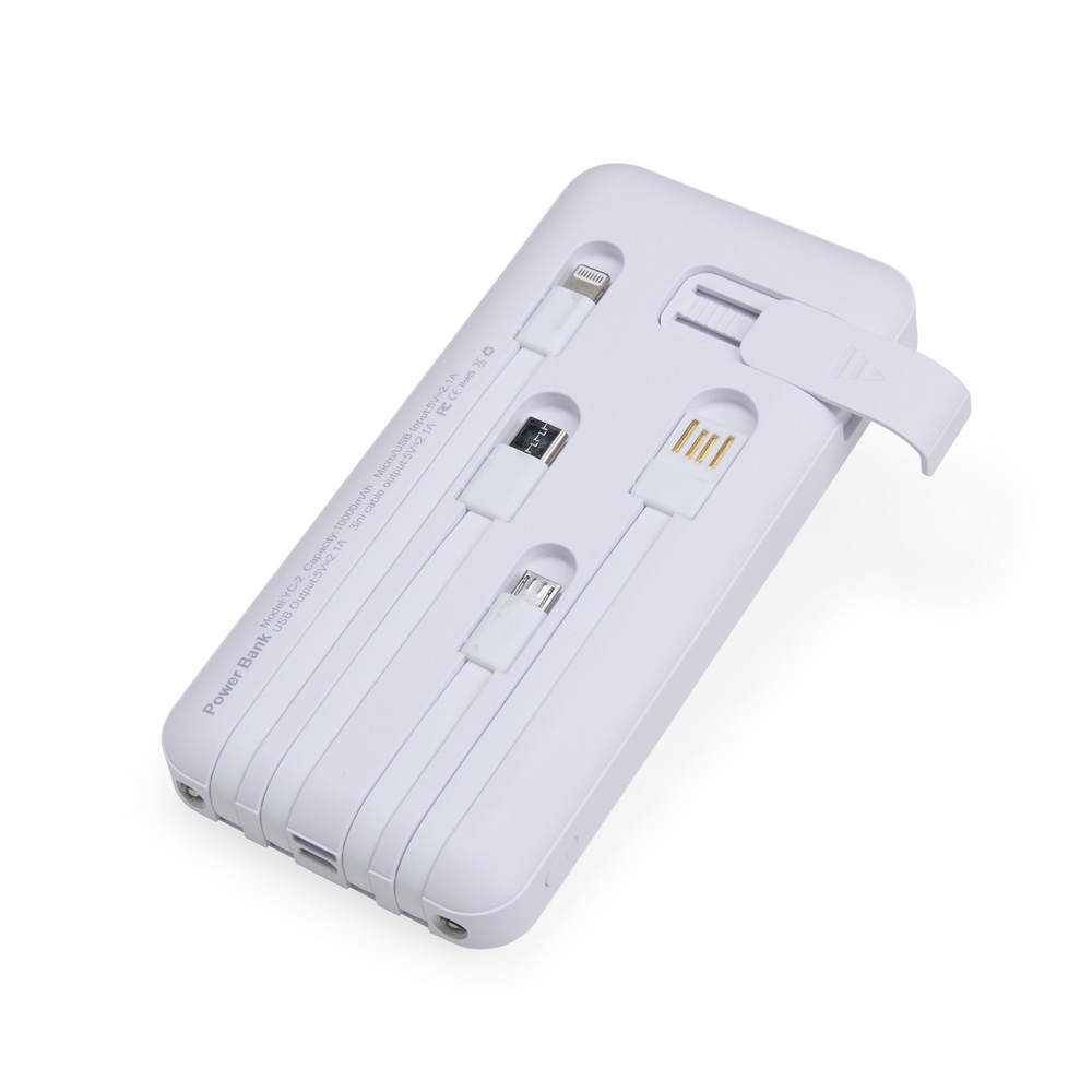Power Bank 10.000mAh com Lanterna e Multissaídas - Imagem 3